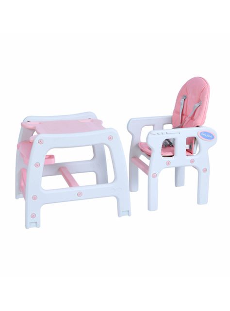 Silla de Comer New 3 Funciones Rosa Claro-2