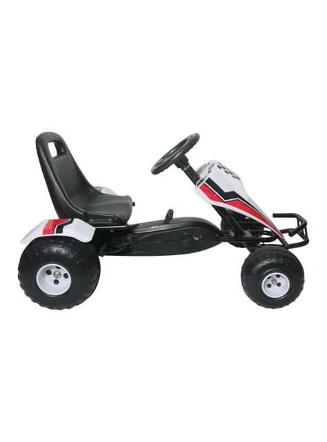 Auto a Pedal Go Kart Racing Blanco-1