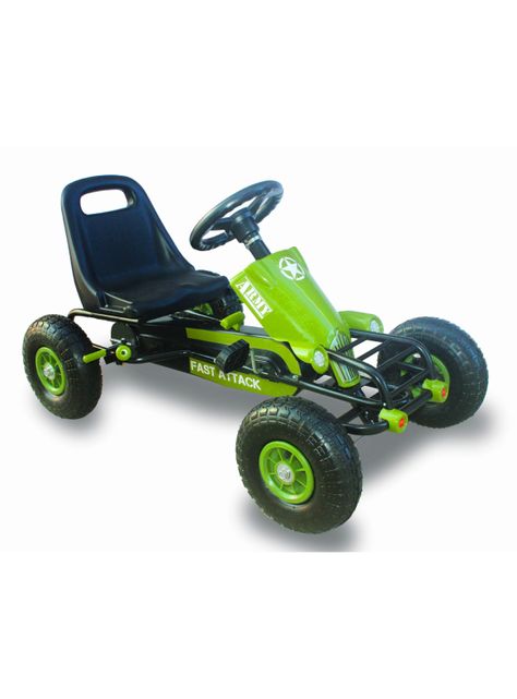 Auto a Pedal Go Kart Racin XL Verde-0