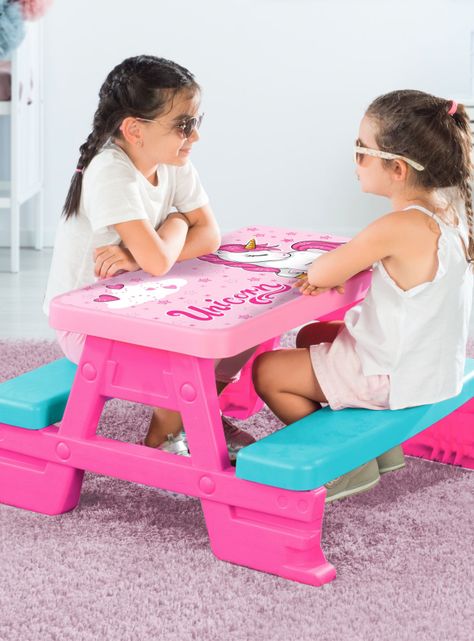 Mesa Infantil Picnic Unicornio-3