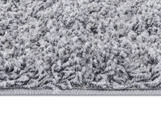 Bajada de Cama 50 x 100 cm Idetex Shaggy Lisa Gris-1