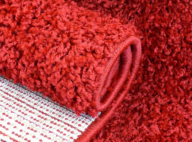 Bajada de Cama Shaggy Lisa 50x100 cm Rojo-1