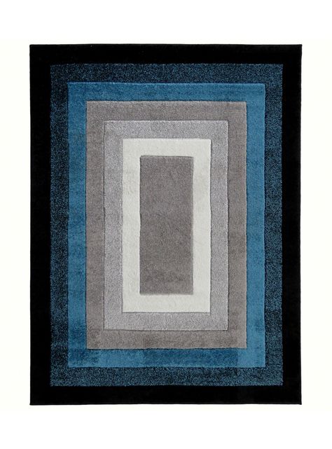 Alfombra Frise Carved Florida D1 150x200 cm Blue-0