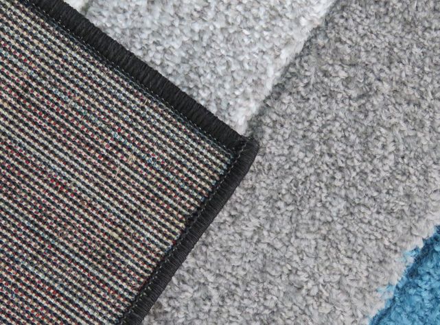 Alfombra Frise Carved Florida D1 150x200 cm Blue-1