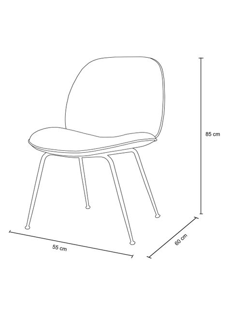 Par de Sillas de Comedor Century Velvet-1