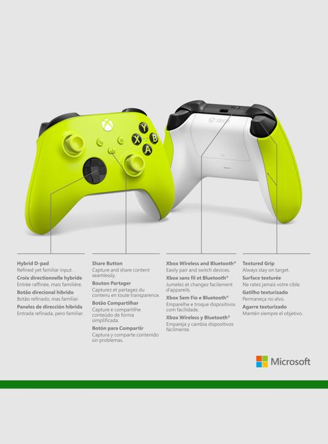Control Gamer Inalámbrico Xbox Electric Volt-2