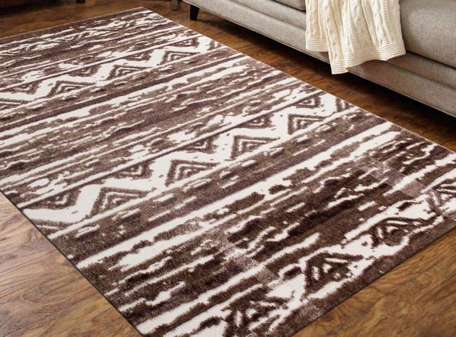 Alfombra Heatset Ethnic 160x230 cm Marrón-2
