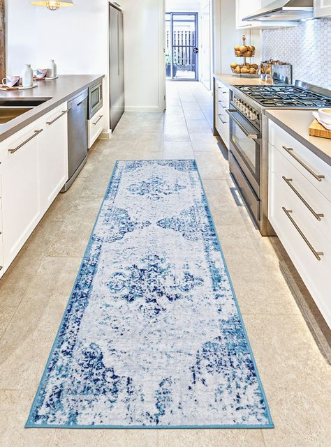 Alfombra de Pasillo 70 x 230 cm Elit Azul-1