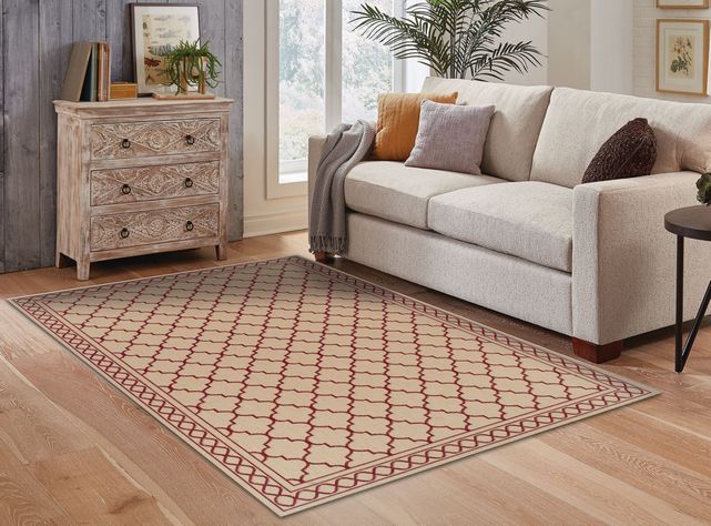 Alfombra Sisal 160x230 cm Red-2