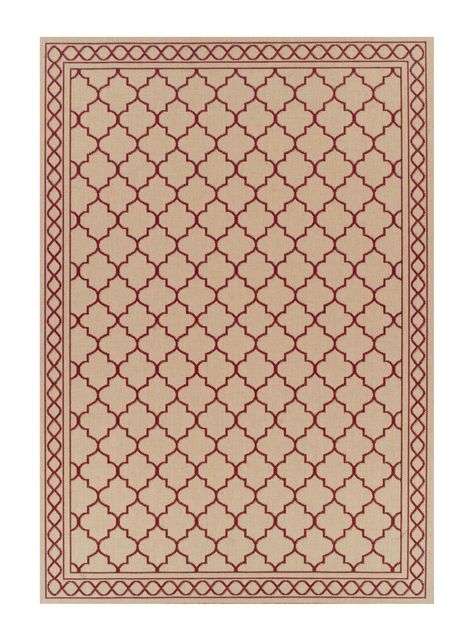 Alfombra Sisal 160x230 cm Red-0