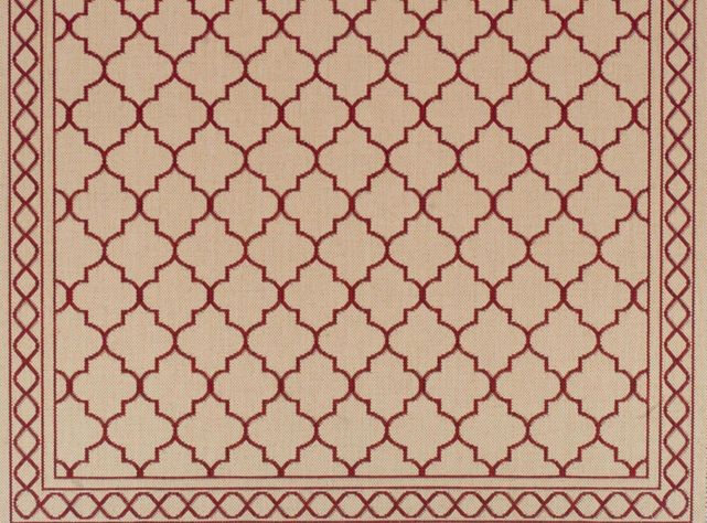Alfombra Sisal 160x230 cm Red-1