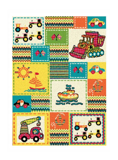Alfombra Infantil de 100 x 133 cm Happy Boy-0