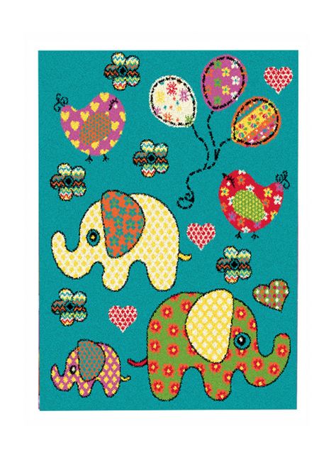 Alfombra Infantil Happy Girl 100x133 cm-0