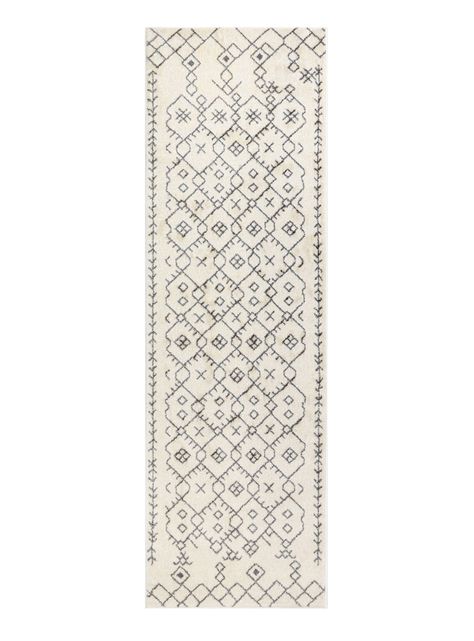 Alfombra de Pasillo 70 x 230 cm Modalfo Florida27 Blanco-0