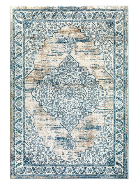 Alfombra Florida 244x305 cm Azul-0