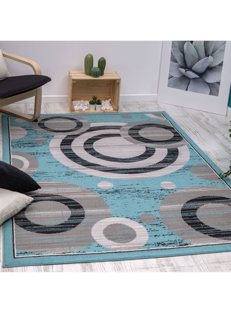 Alfombra Kashank 245x305 cm Azul D1-1