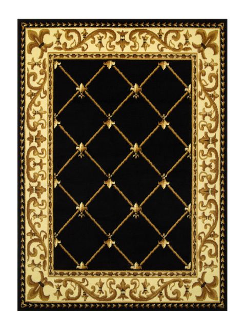 Alfombra 200 x 290 cm Kashank 503 Negro-0