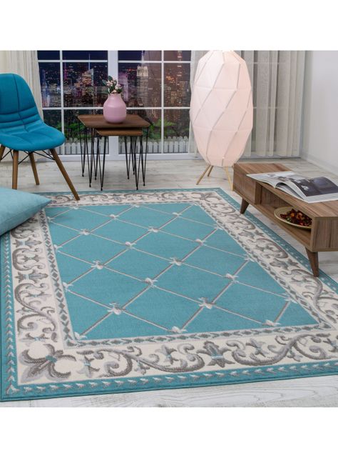Alfombra 245 x 305 cm Kashank 503 Azul-1