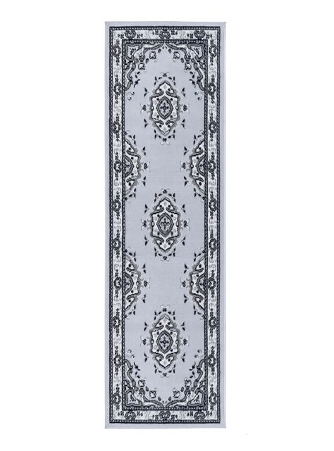Alfombra de Pasillo Kashank 60x213 cm Gris-0