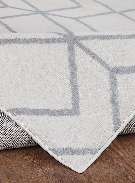Alfombra de Pasillo Kashank 60x213 cm Blanco-2