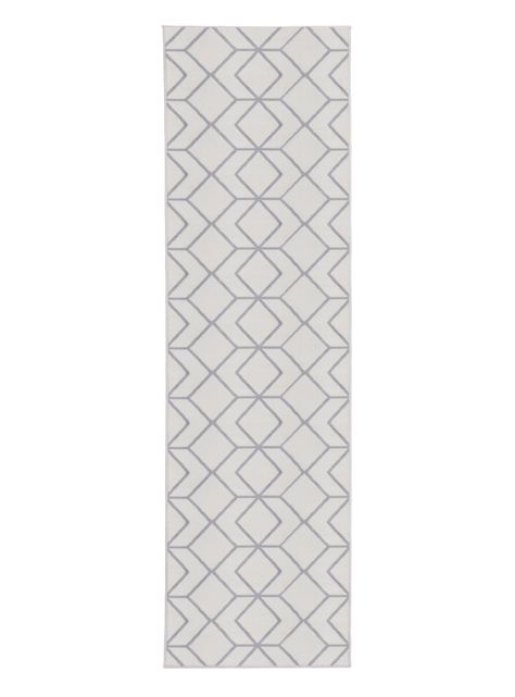Alfombra de Pasillo Kashank 60x213 cm Blanco-0