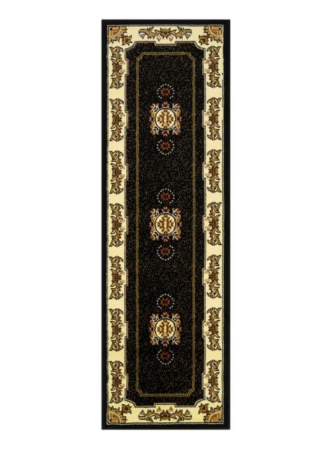 Alfombra de Pasillo 60 x 213 cm Kashank 4670 Negro-0