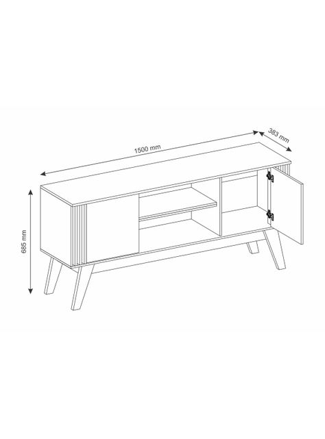 Rack TV 65" Vitta 2 Puertas-1