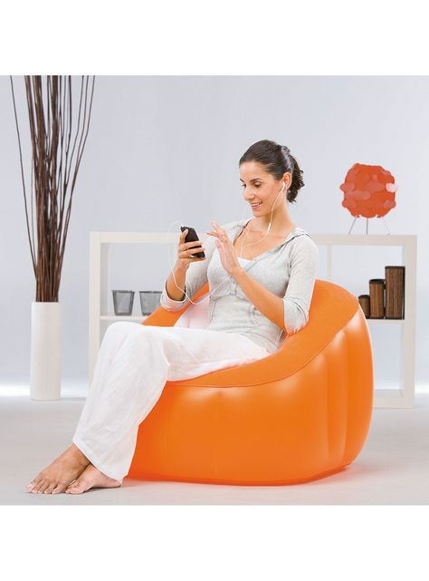 Sillón Bestway Inflable Naranja Comfi-1