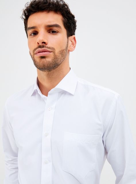 Camisa Rainforest de Vestir Clásica Blanca Semi Slim Rainforest-2