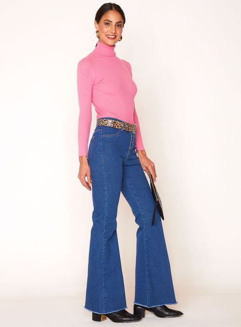 Jeans Romina Tiro Alto B Azul-3