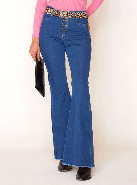 Jeans Romina Tiro Alto B Azul-0