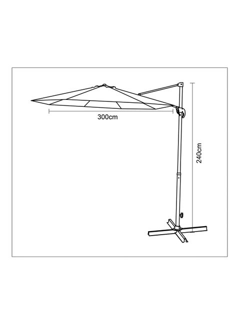 Quitasol 300 x 300 cm-3