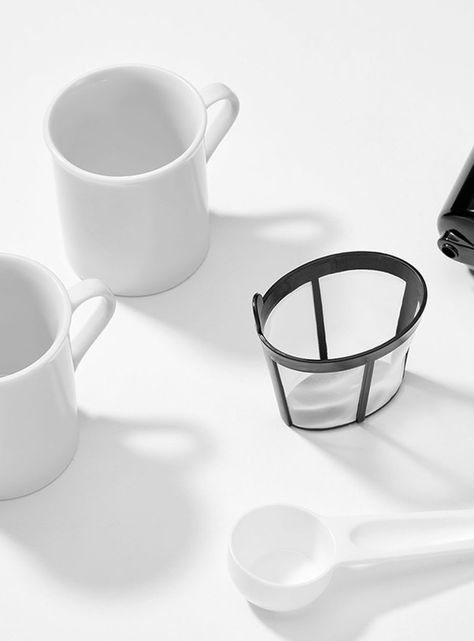 Cafetera de Filtro de 2 Tazas Negro e Inox-4