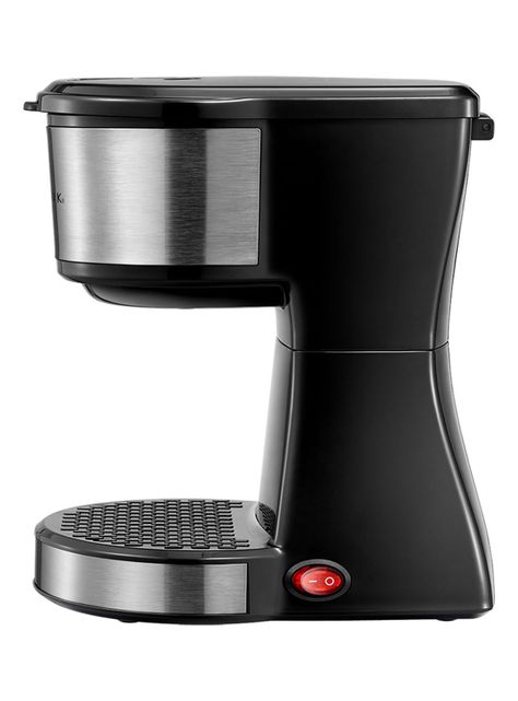 Cafetera de Filtro de 2 Tazas Negro e Inox-1