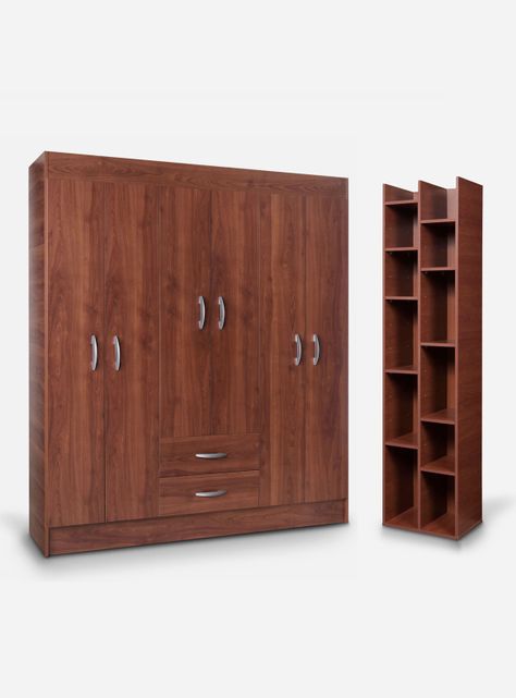 Set Muebles Dormitorio Clóset Trancura + Librero Sucre-0