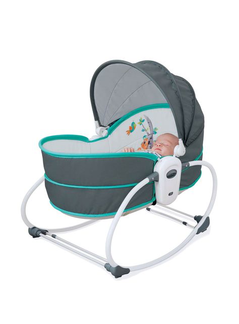 Silla Nido Mecedora 5 en 1 Plástico Verde-0