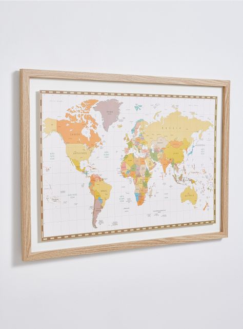 Cuadro Mapa Pineable Café  50 x 70 cm-1