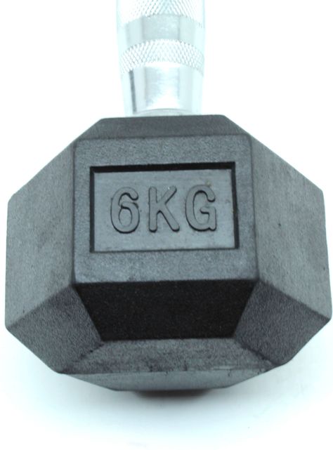 Mancuerna Hexagonal 6 kg Goma-3