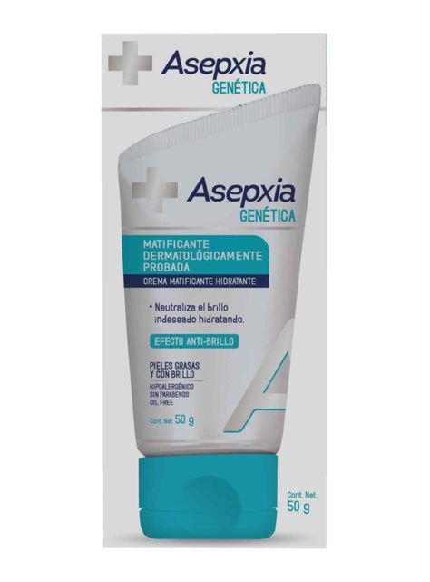 Crema Facial Asepxia GEN Matificante Hidratante Anti Brillo 50 G-1