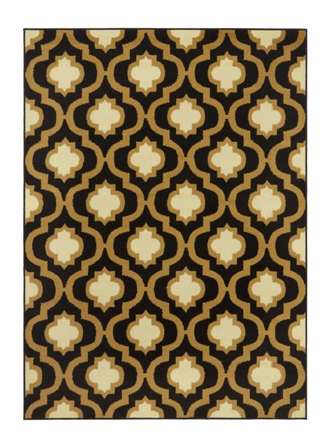 Alfombra Kashan King 153 x 213 cm Negra-0