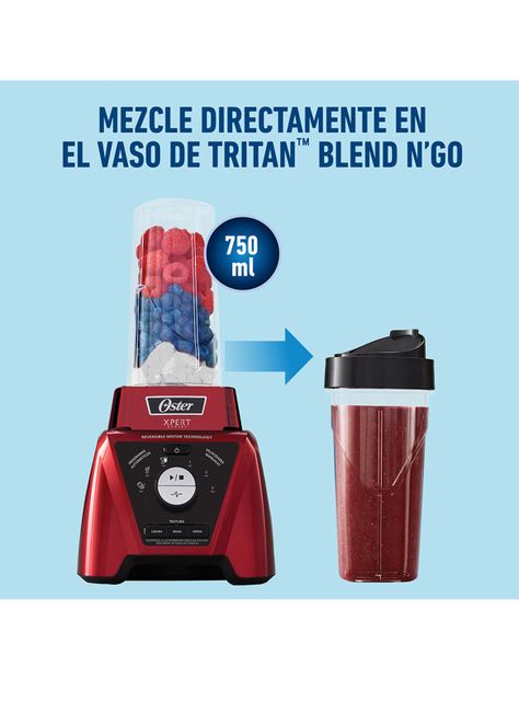 Licuadora Xpert Series Roja + Blend N Go-5