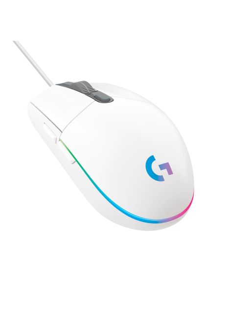 Mouse Gamer Alámbrico G203 RGB Light Blanco-1