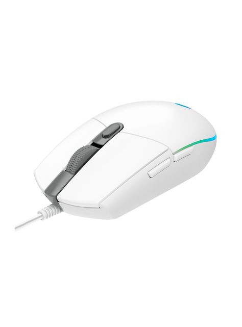 Mouse Gamer Alámbrico G203 RGB Light Blanco-3