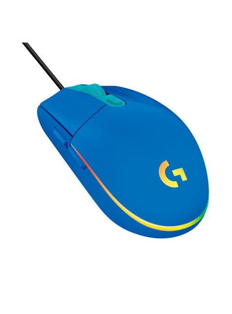 Mouse Gamer Alámbrico G203 RGB Ligth Azul-1