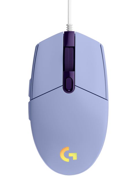 Mouse Gamer G203 RGB Light Lila-0