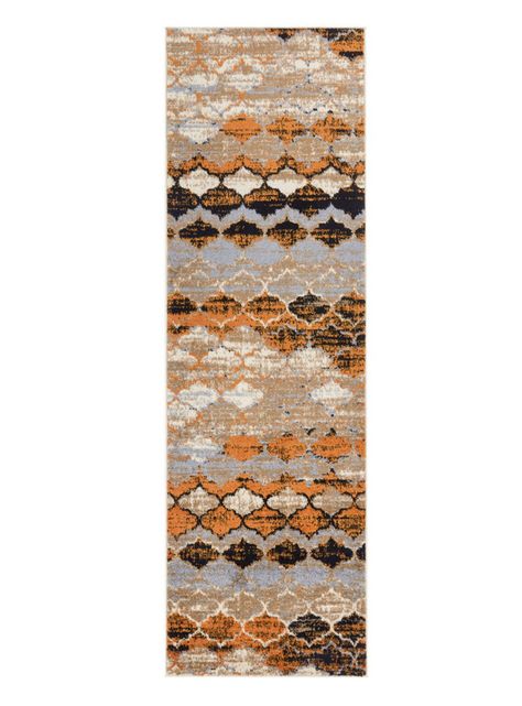 Alfombra Pasillo Siesta 70 x 230 cm Naranja-0