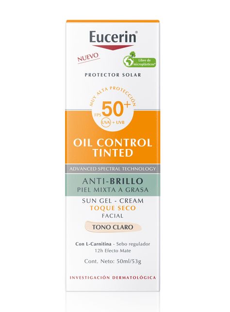 Protector Solar Oil Control Tinted Tono Light FPS50+ 50 ml-1