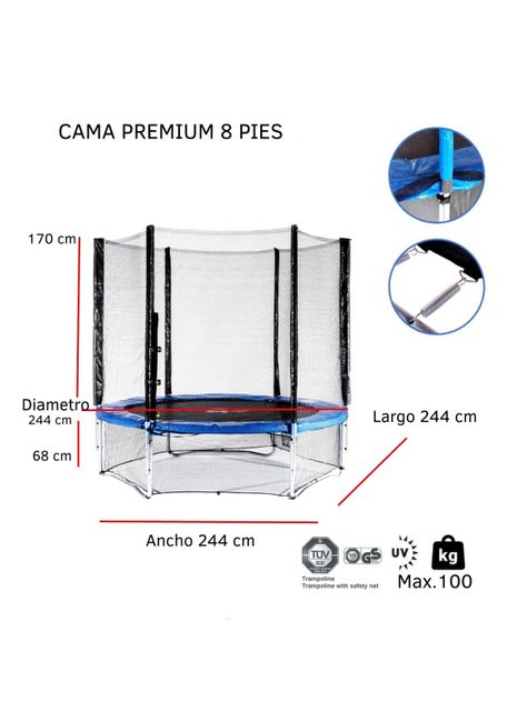 Cama Elástica 2.44 Metros-6
