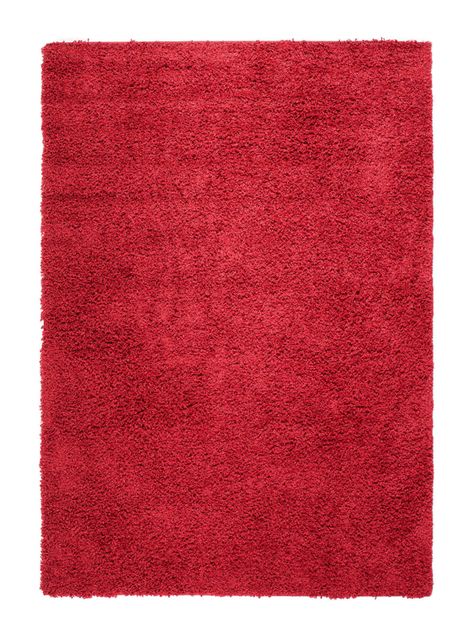 Bajada de Cama 50 x 90 cm Shaggy Colors Rojo-0