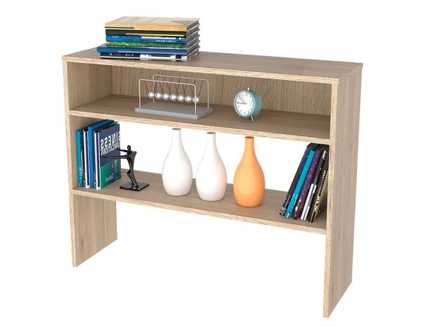 Combo Living Beijing Rovere Biblioteca Cubo + Arrimo + Mesa de Centro TuHome-6